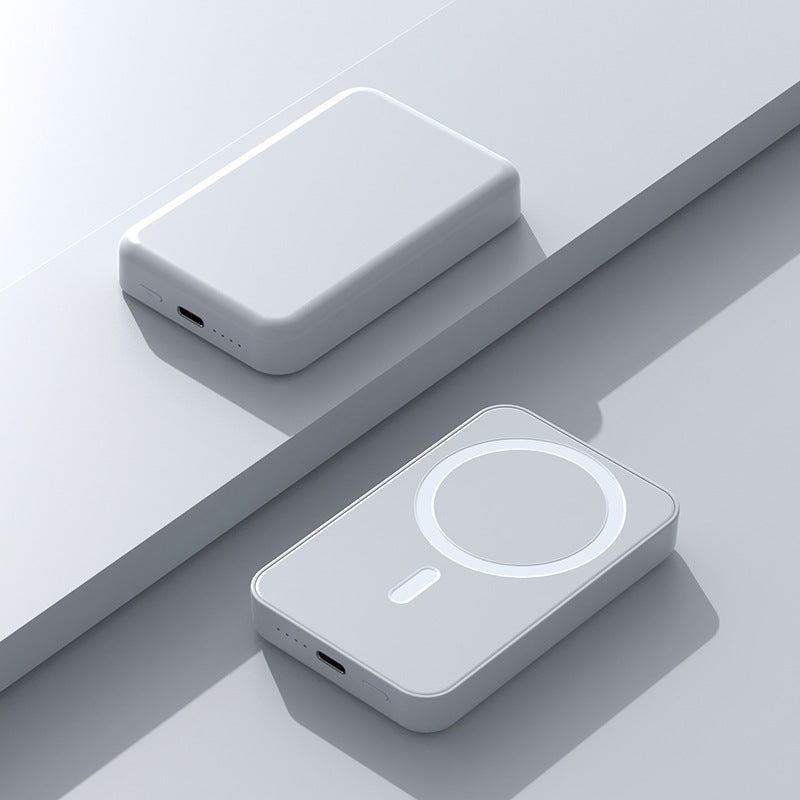 5000mAh Magnetic Power Bank for iPhone 12–17 Series, Works Best with MagSafe Case or No Case, Portable Wireless Charger outdoorfun