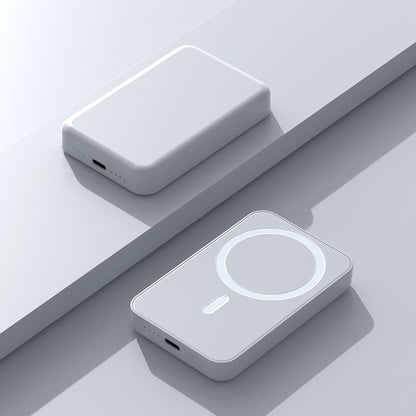 5000mAh Magnetic Power Bank for iPhone 12–17 Series, Works Best with MagSafe Case or No Case, Portable Wireless Charger outdoorfun