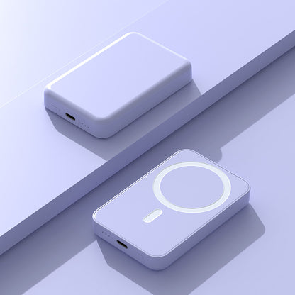 5000mAh Magnetic Power Bank for iPhone 12–17 Series, Works Best with MagSafe Case or No Case, Portable Wireless Charger outdoorfun